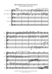 Brandenburg Concerto No.5, movement 3 - brass quintet