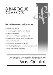 8 Baroque Classics - brass quintet bundle / book / pack