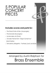 5 Popular Concert Pieces - brass ensemble / 10-piece book
